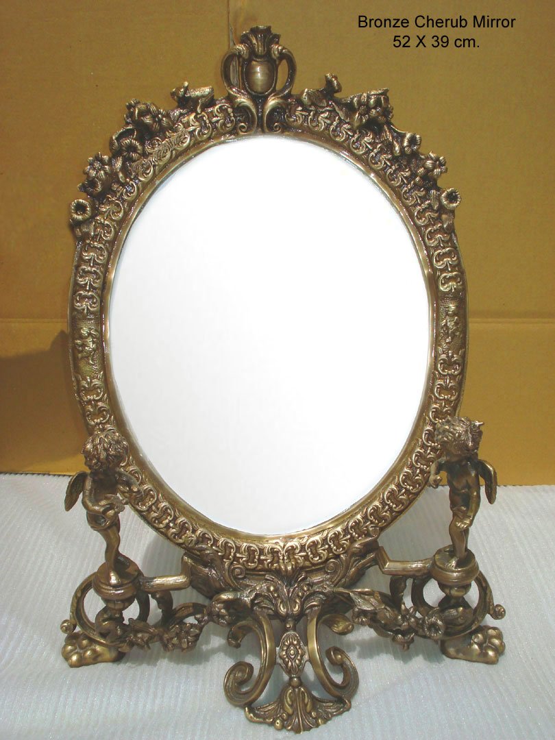 <span style="margin: 0px 0px 5px 0px; font-weight: 600;">Bronze-Cherub-Mirror</span><br />Bronze-Cherub-Mirror