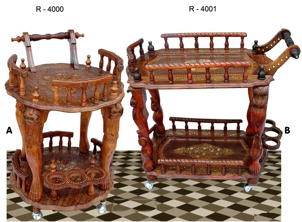 <span style="margin: 0px 0px 5px 0px; font-weight: 600;">Serving-Trolley</span><br />Wooden Crafts
