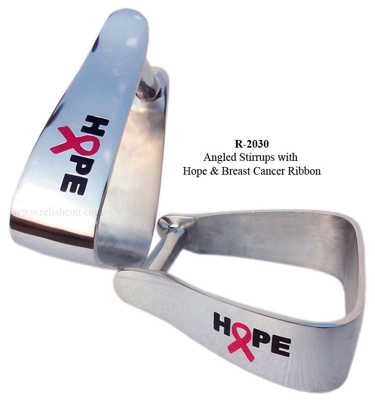 <span style="margin: 0px 0px 5px 0px; font-weight: 600;">R-2030</span><br />Stirrups with Hope & Ribbon