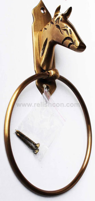 <span style="margin: 0px 0px 5px 0px; font-weight: 600;">R-3253</span><br />Horse Hand Towel Ring