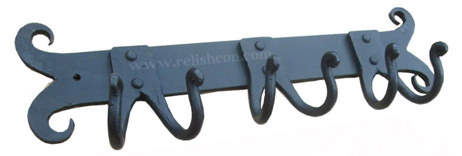 <span style="margin: 0px 0px 5px 0px; font-weight: 600;">R-3406</span><br />Hand Forged 2 Hooks Hanger