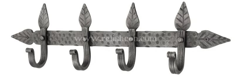 <span style="margin: 0px 0px 5px 0px; font-weight: 600;">R-3407</span><br />Hand Forged Leaf Hook Hanger